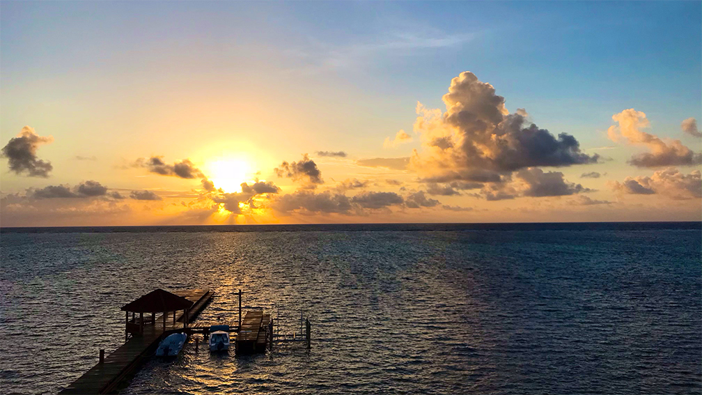 Sunburst Ocean Sunset
